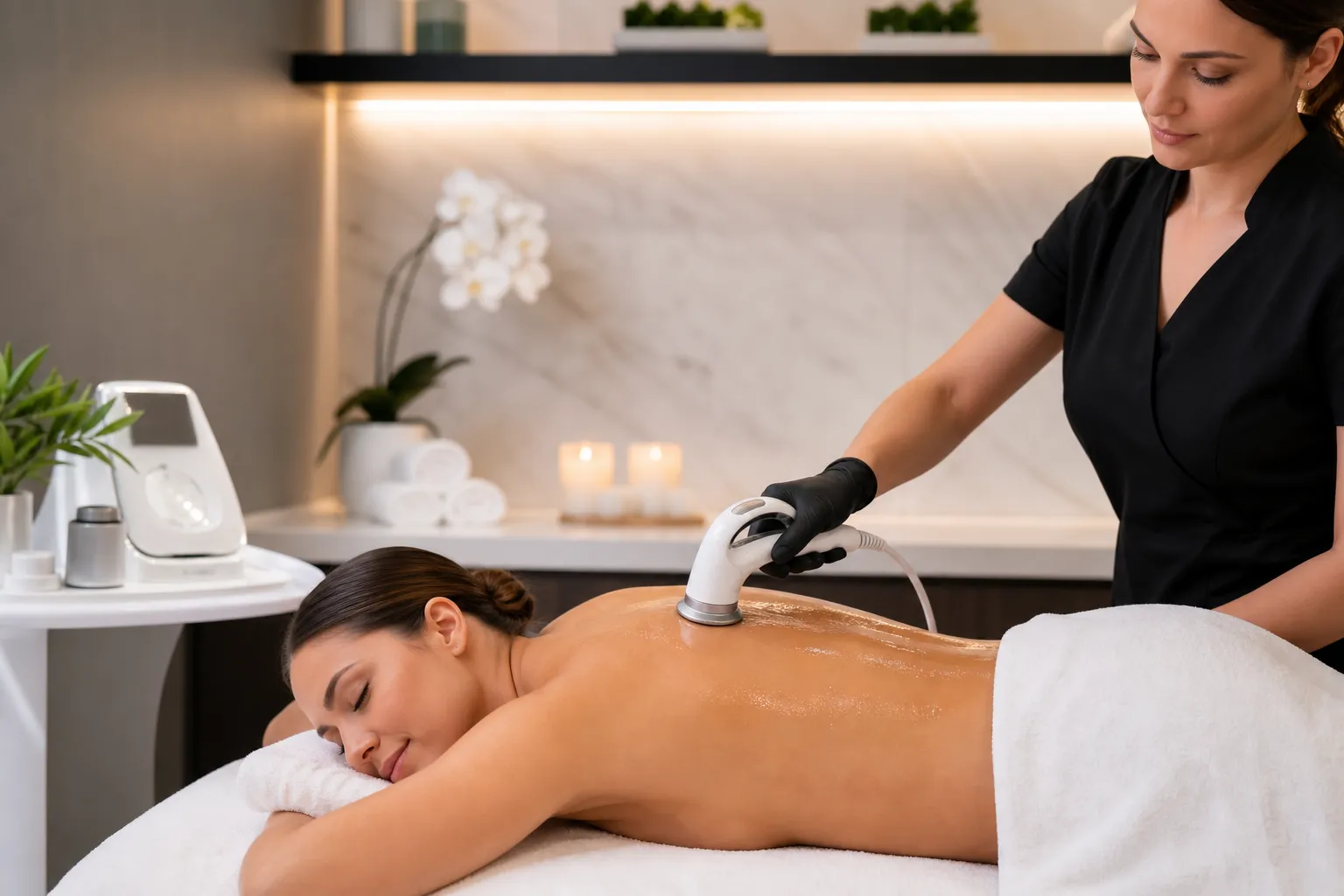 Full back detox treatment at Radiant Glo