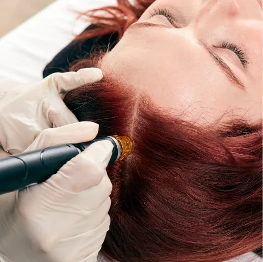 HydraFacial Keravive scalp treatment at Radiant Glo Medi Spa