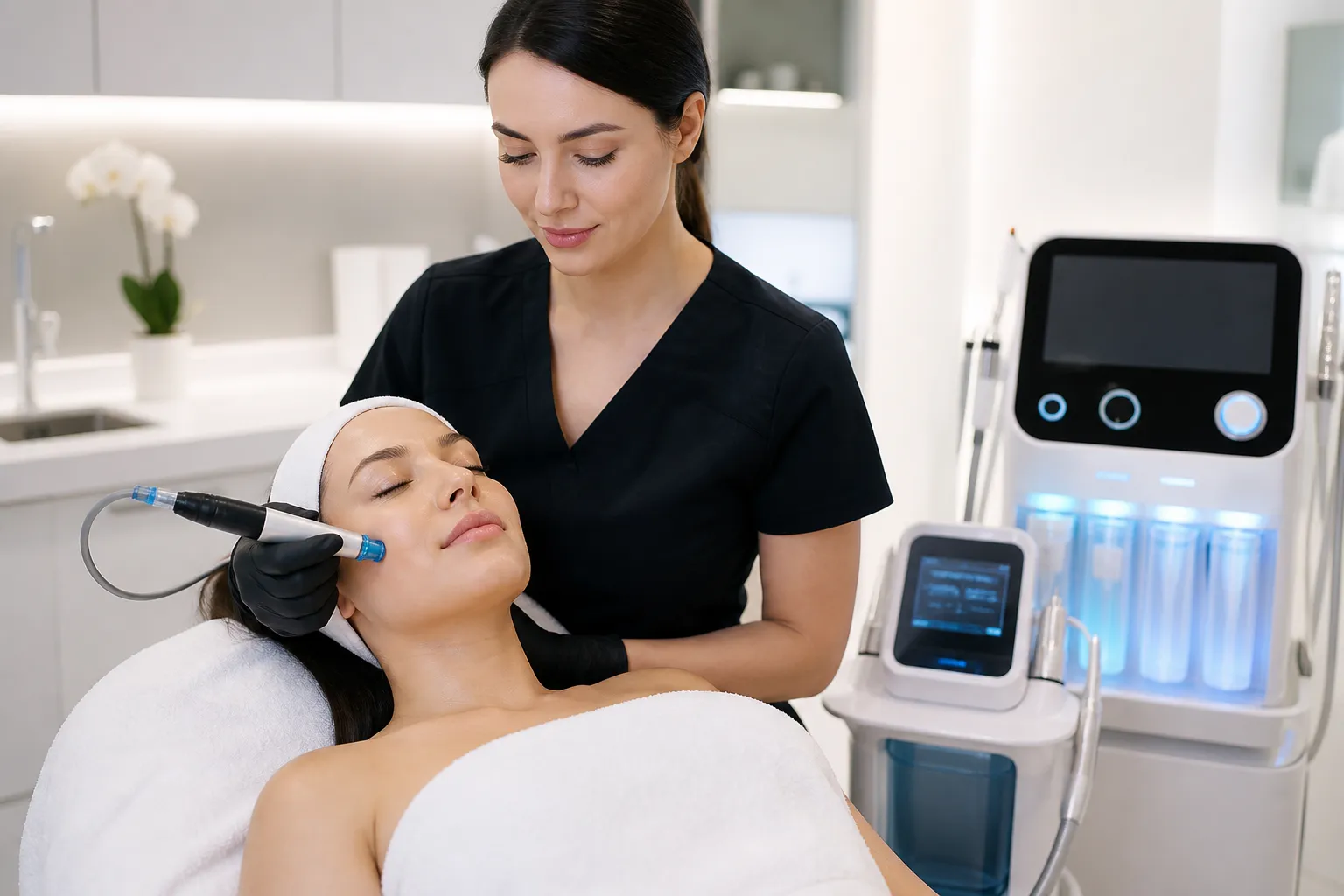 Advanced HydraFacial and Galvanic Detox technology